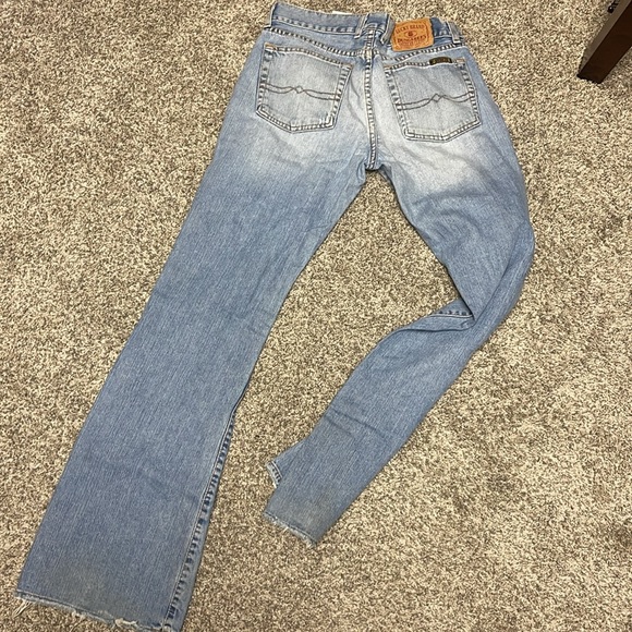 Lucky brand dungarees. Size 4 waist 27” length 32” - Picture 4 of 6